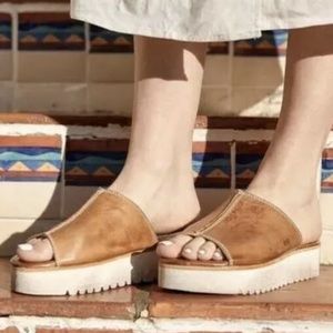 NEW Bed Stü Fairlee II Platform Slide Sandals